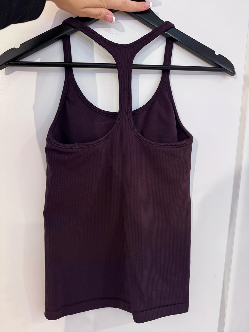 Athleta Ribbed Racerback Tank Top In Purple - Picture 2 of 5
